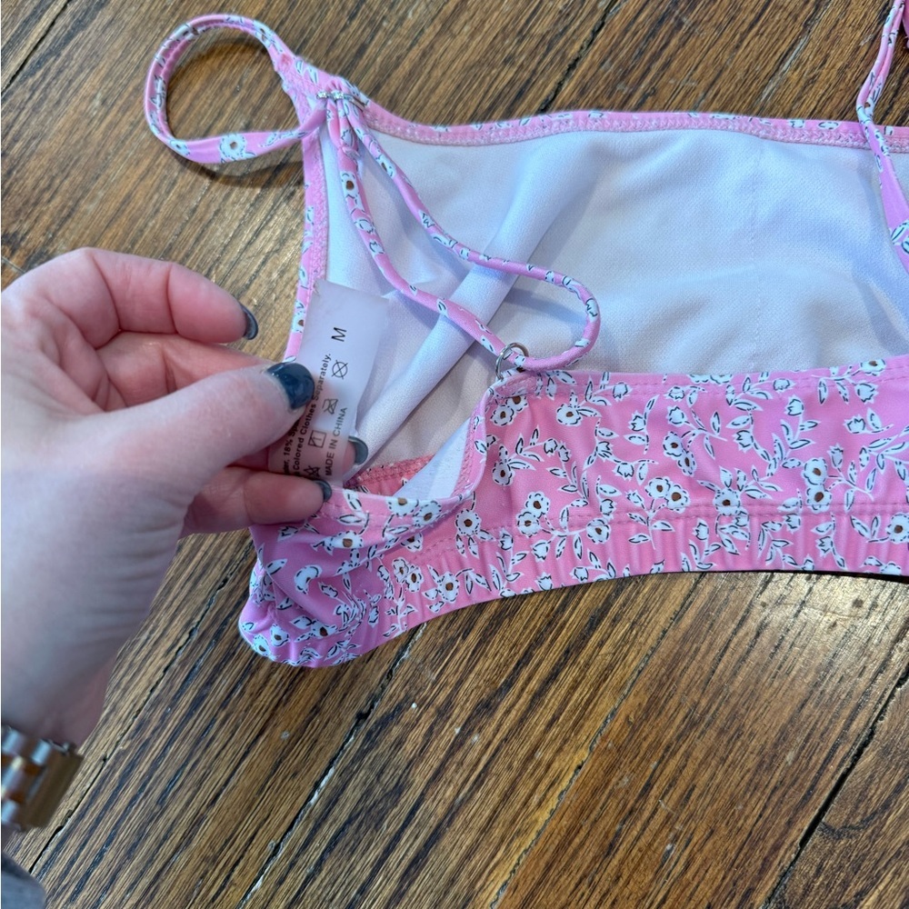 Pink Floral Bikini Set - SHEIN - Picture 6 of 6